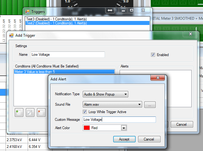 Advanced Trigger System Screenshot